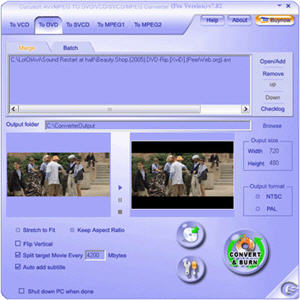 MPEG AVI to DVD SVCD Converter