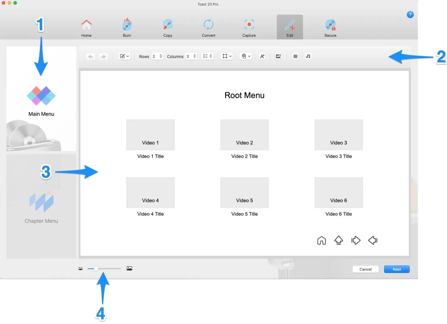 DVD Menu Maker For MacOS: Roxio Toast 20