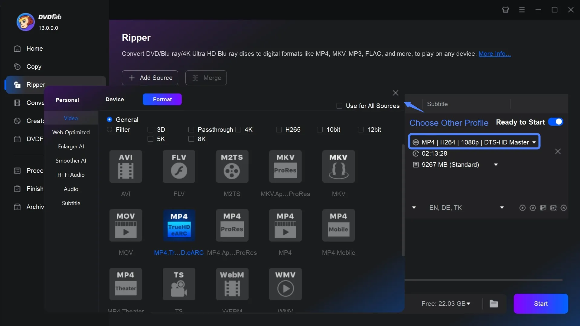Convert 3D Blu-rays to 2D/3D Videos with DVDFab 3D Converter