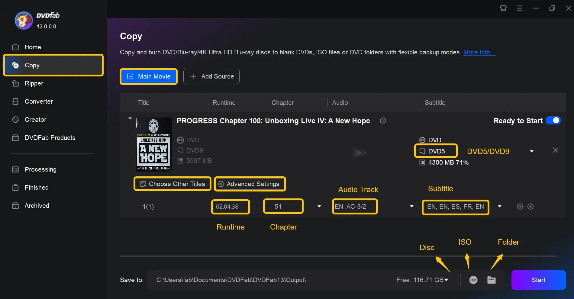 How to use DVDFab DVD cloner software