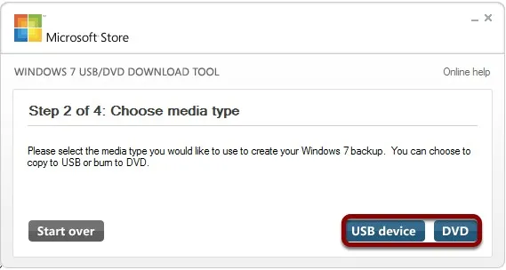 How to use the Windows USB/DVD download tool 