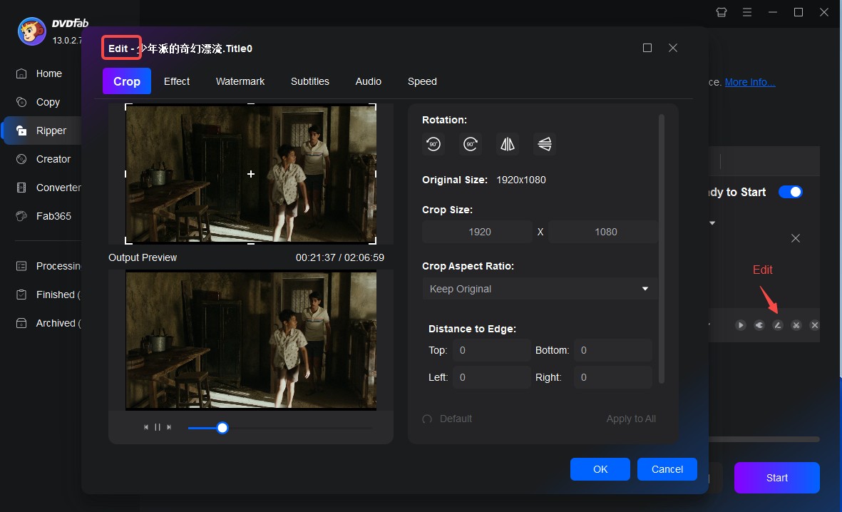 Convert Blu-ray to AVI with DVDFab Blu-ray Ripper