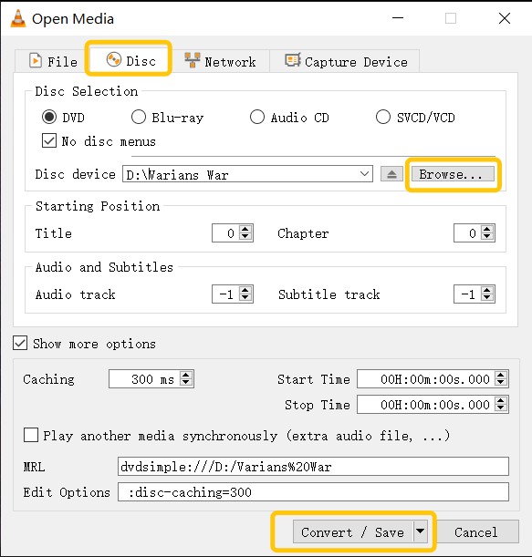 Copy DVD to Hard Drive Free with VLC