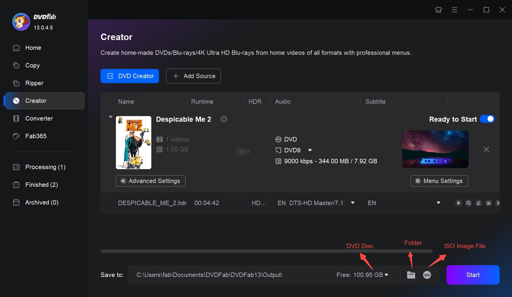 Best Professional DVD Authoring Software: DVDFab DVD Creator