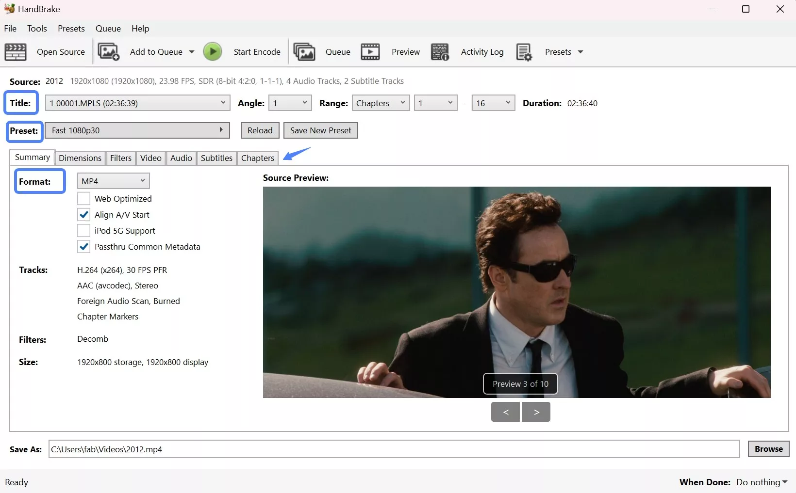 Top Free DVD Video Transcoders: HandBrake
