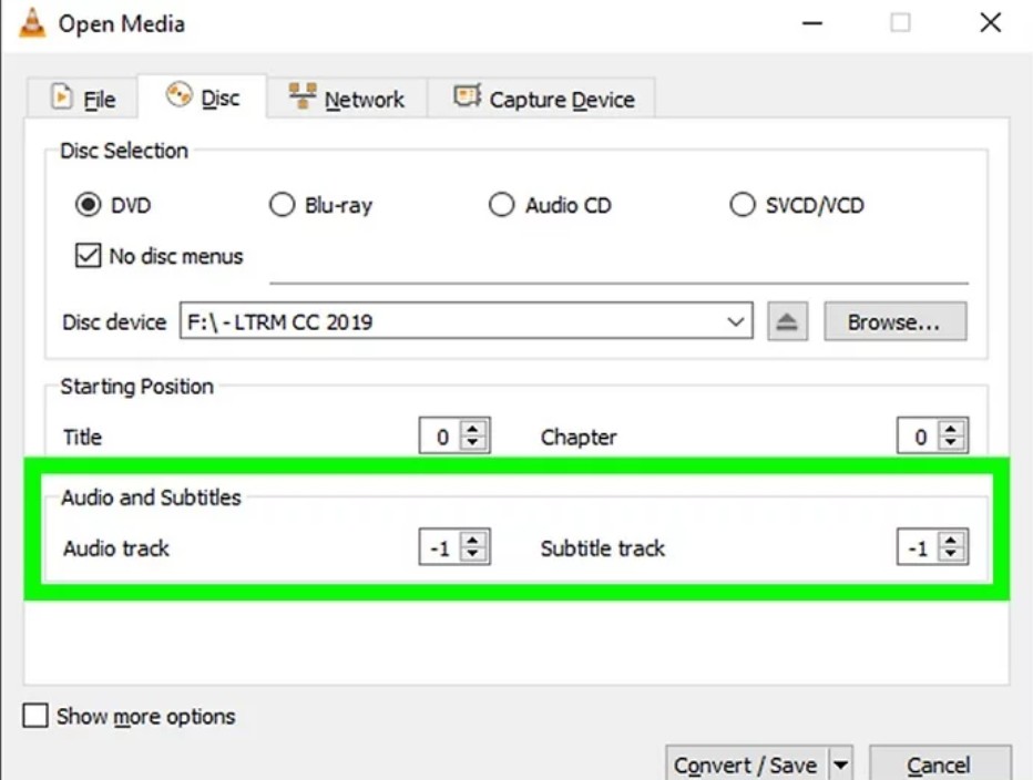 Rip DVDs with Subtitles Using VLC