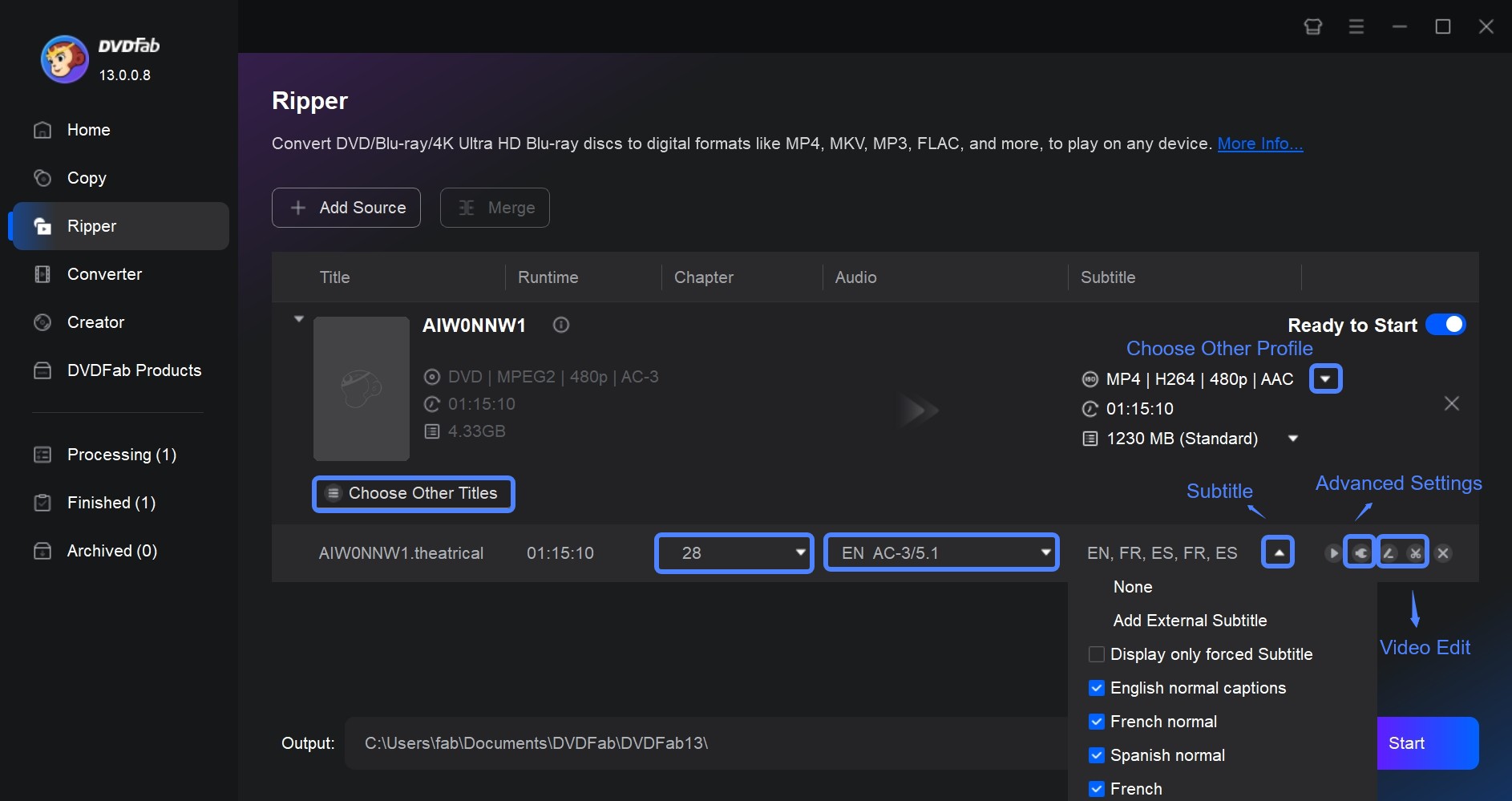 Best HandBrake Alternative to Manage Subtitles