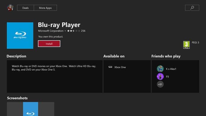 how to watch DVD on Xbox One